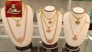 Lalithaa Jewellery Stone Necklace & Haram Collections | Wedding Jewellery Collections | Traditional