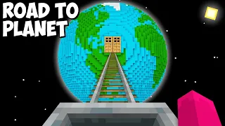I found SECRET ROAD TO A NEW EARTH PLANET in Minecraft ! SECRET PLANET !