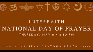 National Day of Prayer Interfaith Service | Thursday, May 2, 2024 | 6:30PM