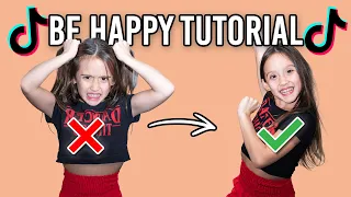 8 Year Old Leads ♫ BE HAPPY TikTok Dance Tutorial