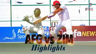 Afghanistan vs Zimbabwe Highlights | 2nd Test | Day 1 | Afghanistan vs Zimbabwe in UAE 2021