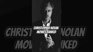 ALL CHRISTOPHER NOLAN MOVIES RANKED (INCLUDING OPPENHEIMER) #shorts