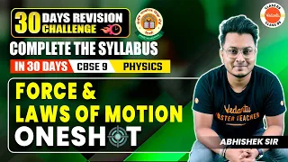 Force & laws of motion in One Shot | Class 9 Physics | Abhishek Sir | CBSE 2024
