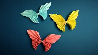 Оригами бабочка из бумаги | Как сделать бумажную бабочку: простой способ | Origami Butterfly