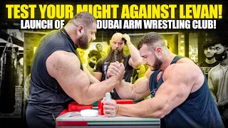 TEST YOUR MIGHT AGAINST LEVAN SAGINASHVILI + OFFICIAL LAUNCH OF THE DUBAI ARM WRESTLING CLUB!