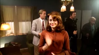 Gangster Squad - Ryan Gosling and Emma Stone joke on set