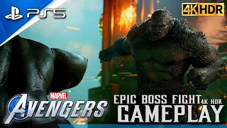 Marvel's Avengers game - PS5 Gameplay || Epic Boss Fight || PS5 [4K HDR]