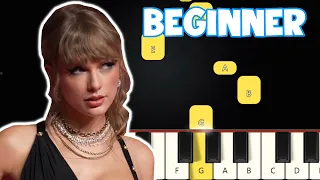 Wildest Dreams - Taylor Swift | Beginner Piano Tutorial | Easy Piano