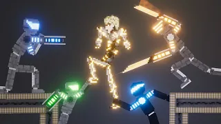 SUPER DROIDS Fight Against Genos In People Playground