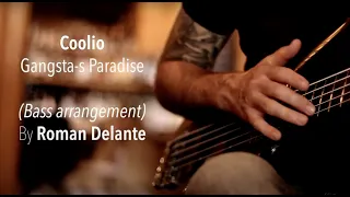 Coolio feat L.V./ Stevie Wonder - Gangsta's / Pastime Paradise  (bass cover, solo arrangement)