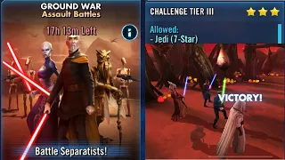 EASILY Full Auto 3-Star Ground War Assault Battles Challenge Tier 3!