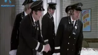 On the buses fire drill scene