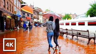 Walking in Torrential Heavy Rain in Kathmandu City - ASMR | Binaural Rain Sounds for Sleeping | 4K