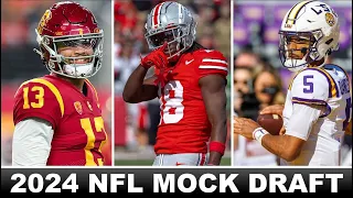 NEW 2024 NFL Mock Draft WITH TRADES