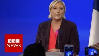 'France has chosen continuity' - Le Pen - BBC News