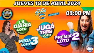 Sorteo 03 PM Loto Honduras, La Diaria, Pega 3, Premia 2, JUEVES 18 de abril 2024 |✅🥇🔥💰