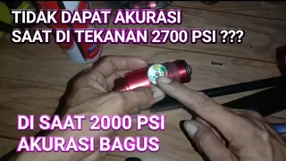 Tidak dapat akurasi di tekanan 2000 psi ke atas