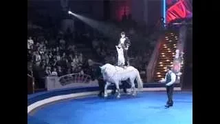 Yana Shanikova and Timur Utyashaev" Pas-de-dux on the horses back"