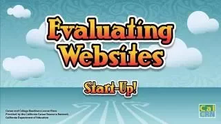 Evaluating Websites