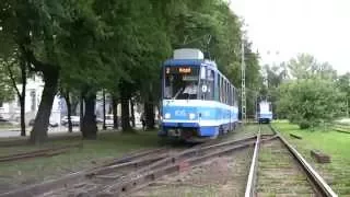 Временный съезд Таллинского трамвая / Temporary switches on Tallinn tram