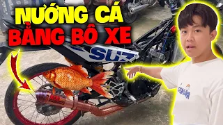 Quý11N | Thử Nướng Cá Bằng Pô Xe Satria Và Ăn Thử ( Try Grilling Fish With Satria Tailpipe And Eat )