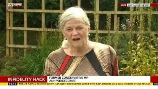 Ann Widdecombe On Infidelity Website Hack