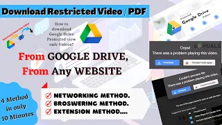 Download Restricted Video| Download Protected VIDEO | Website Protecting Video Downlaod #Gdrive