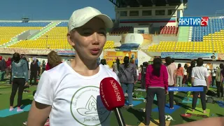 Международный день йоги отметили в Якутске
