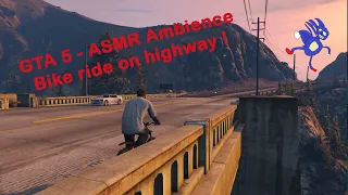 [GTA5] ASMR Ambience | Bike ride on highway