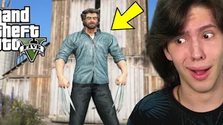 JOGANDO GTA 5 COMO O WOLVERINE!! (Incrível)