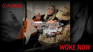 Karen harass Military Soldier and her Baby on Plane