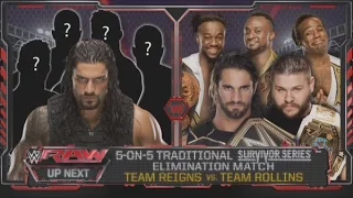 5-on-5 Traditional Survivor Series Elimination Match WWE RAW 11/2/15 Review