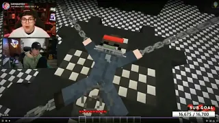 Spreen reacciona a las muertes de sus compañeros en los Saw Minecraft games