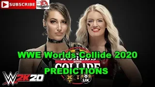 WWE Worlds Collide 2020 NXT Women’s Championship Rhea Ripley vs  Toni Storm Predictions WWE 2K20