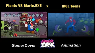 Plants VS Mario.EXE “BAD BASH” | PVZ Plants VS Rappers | GAME x FNF Animation