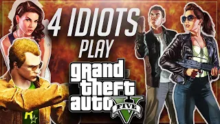 THIS IS WHAT HAPPENS WHEN 4 IDIOTS PLAY GTA V... Funniest GTA 5 Squad