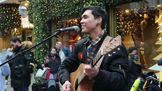 Jacob Koopman Sings Perfect by Ed Sheeran for Viv who is getting Married on Grafton Street Dublin