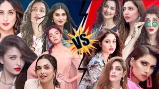 Choose One Indian Vs Pakistani actress | Who is more beautiful  | Thinking brain