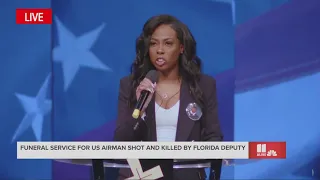 'He was so humble' | Loved ones of US Airman killed by Florida deputy speaks at funeral