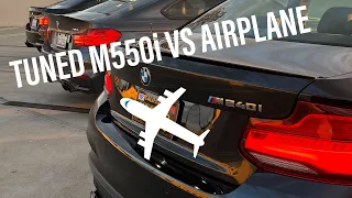 Tuning a BMW M550i and Racing an Airplane