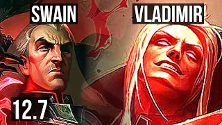 SWAIN vs VLAD (MID) | 9/1/12, Legendary, 400+ games, 800K mastery | BR Diamond | 12.7