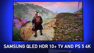 Samsung QLED HDR 10+ TV and PS 5 4K Gameplay