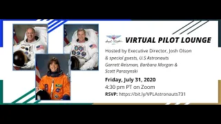 Virtual Pilot Lounge w. U.S. Astronauts (Garrett Reisman, Barbara Morgan and Scott Parazynski)