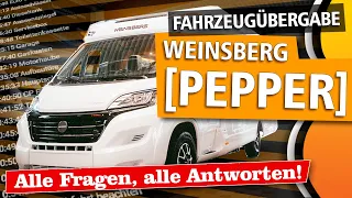 WEINSBERG Pepper Wohnmobil ABHOLUNG | Übergabe | Einweisung | Anleitung | Was ist zu beachten?