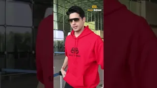 Sidharth Malhotra Look In Red Hoodie & Track At Airport | #shorts