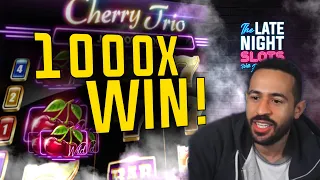 1000X WIN! | CHERRY TRIO | THE LATE NIGHT SLOTS