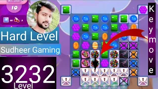 Candy crush saga level 3232 । Hard level । No boosters । Candy crush 3232 help । Sudheer Gaming