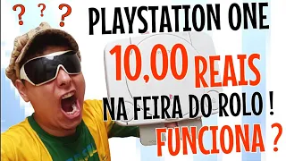 PlayStation 1 por 10,00 FUNCIONOU ? CAÇADA GAMER FEIRA DO ROLO !