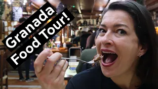 GRANADA FOOD TOUR  Spanish Food Breakfast, Lunch & Dinner & Free Tapas in Granada Spain