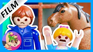 A Playmobil Story HANNAH'S VACATION CHAOS Police shows up at the HORSE RANCH! Spring Break Part 3